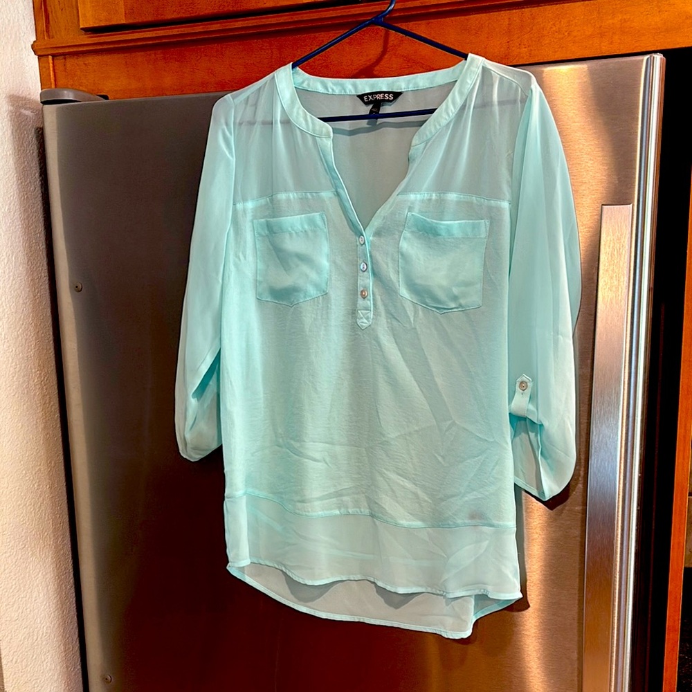 Beautiful Turquoise Express Blouse